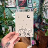Bulbasaur and Pikachu Stargazing Postcard
