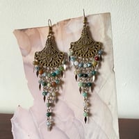 Image 5 of INDIAN AGATE CHANDELIER EARRINGS 