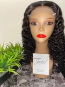 Image 1 of Deep curly 4x4 closure wig