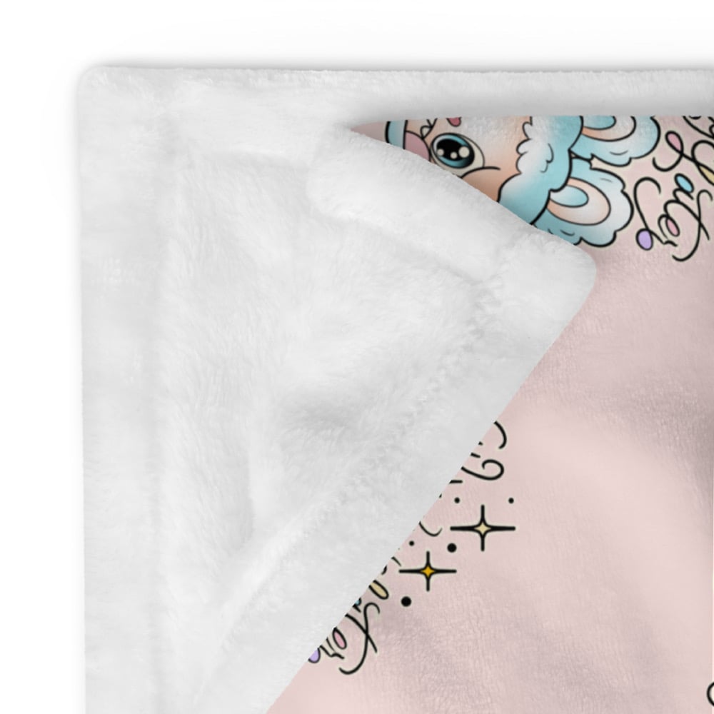 Image of SMILE CRY Lafoofoo Throw Blanket