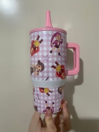 Image 2 of Kpop non spill handled 20oz tumbler