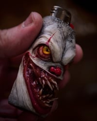 Image 12 of Pennywise- collectible Bic lighter sleeve, original sculpt, functional art OOAK