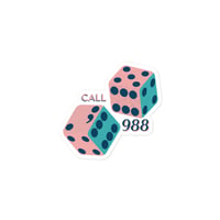 Image 1 of Mental Health Call 988 Stickers