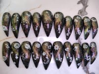 Image 1 of Night Sky Press on Nails 