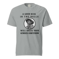 Image 8 of Gender Confusion Festus Quote - Unisex garment-dyed heavyweight t-shirt