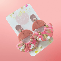 ‘Isla Earrings’ - pink terrazzo 