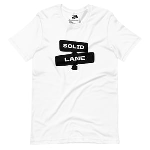 Image of Black Solid Lane Logo T-Shirt
