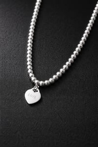 COLLAR LOVE PLATEADO