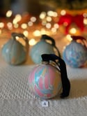 Marbled Ornaments - Jolly