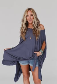 Image 1 of The Wren Tunic- Silver Denim