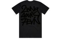 Image 1 of 247 Black T-Shirt W/Gloss Black Writing 