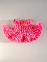 Image 1 of Sofie and Iris Hot Pink, Coral and Orange (small) Big Mohair Bubble Collar