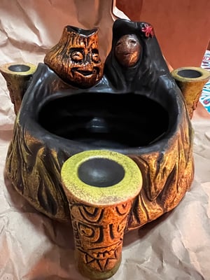 Image of Artist Proof AP04 of AP06 “I Lava You” Tiki Bowl 2018 By Tiki Diablo & Tahiti Gil