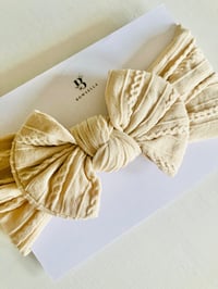 Beige headwrap