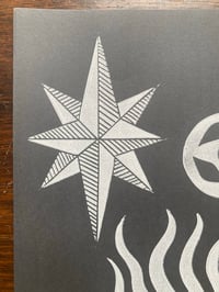 Image 3 of 'Triple Shrine' Blockprint