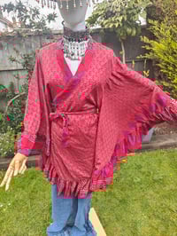 Image 3 of Amara Wrap dress -Red and Purple