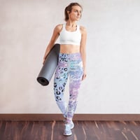 Image 1 of BOSSFITTED Glitter and Cheetah Print Yoga Leggings