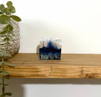 Image 4 of Tiniest Silver Sky Telegraph Pole Landscape on wooden block
