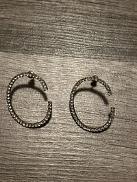 Image 1 of C rhinestone earrings