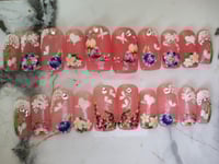 Image 1 of Floral Garden Press on Nails 