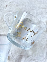 Image 1 of Baby Announcement Glass Mug 