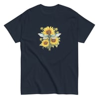 Image 4 of Unisex classic tee, Sunflower Dragonfly Bouquet Tee