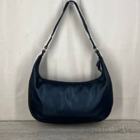 Image 4 of MADEWELL Elegant Piazza Black Leather Hobo Bag