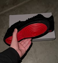 Image 2 of Black Glitter Red Bottom Air Force 1