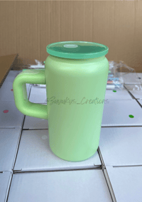 Image 7 of 16oz Stainless Steel Sublimation Can with handle