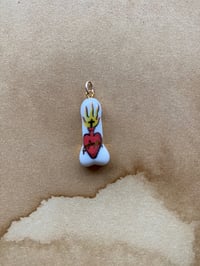 Image of Sacred Heart #2 Porcelain Willy Charm 