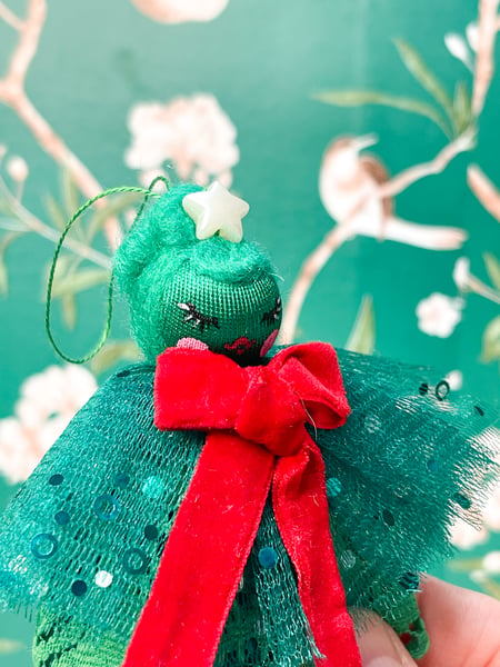 Image of Wool Ball Ornament Classic Mini Doll #2