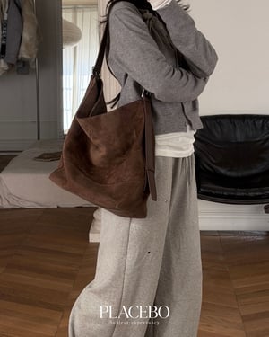 26 Hobo Coffee Suede Bag