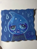 Raindrop Girl In A Downpour 