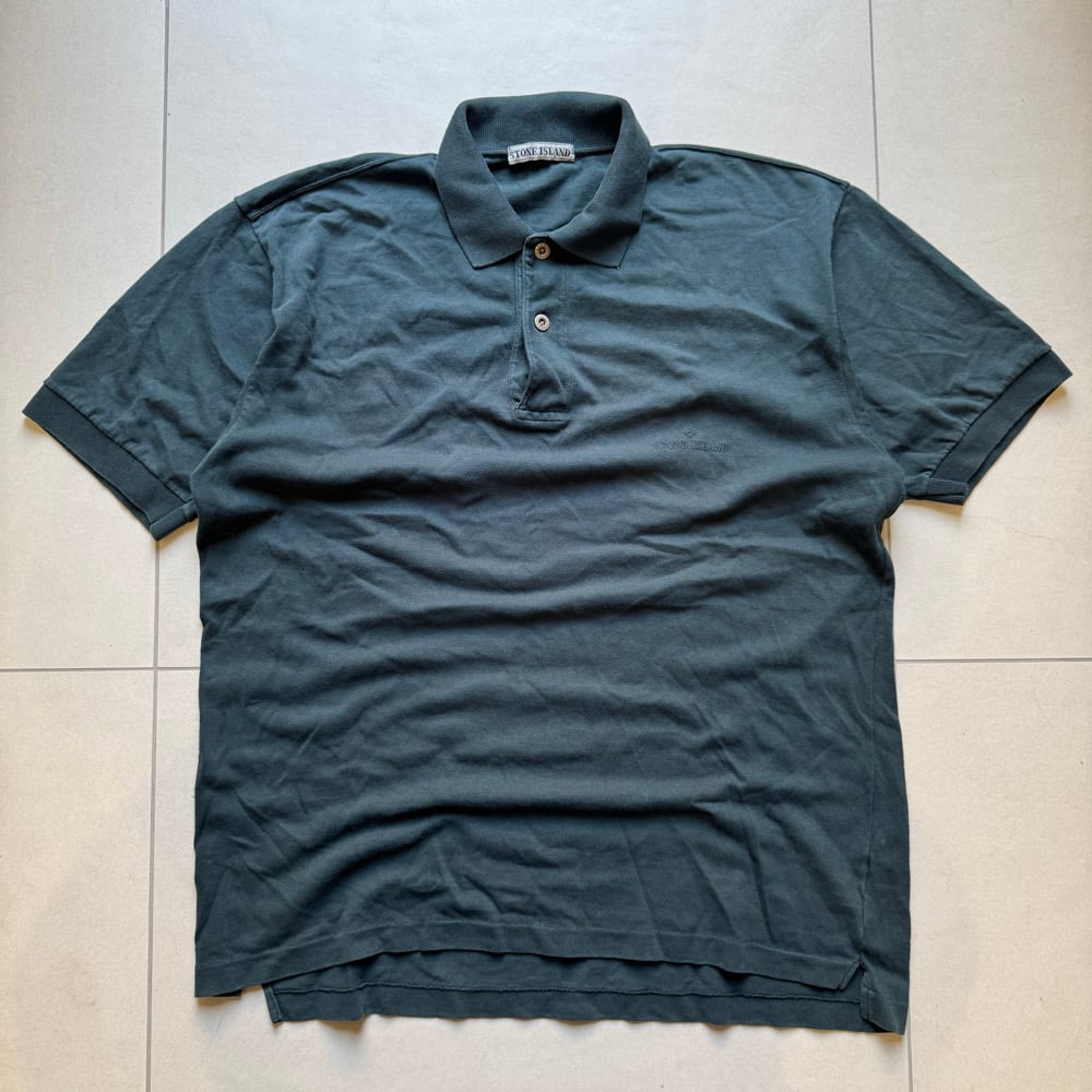 Image of 1980s Stone Island Polo Shirt, Size XL 