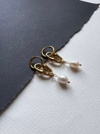 Image 1 of Gold Shackle Hoops