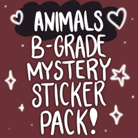 Image 1 of B-Grade Mystery Pack! 5 Animals + Nature Stickers - Bargain Bin #020&022