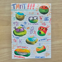 TMNT MUTANT MAYHEM STICKER SHEET