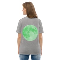 Image 1 of Green Moon Grey Unisex Organic Cotton T-shirt