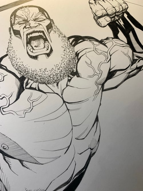 Image of POWER MAN:TIMELESS #1 pages24-25 original art