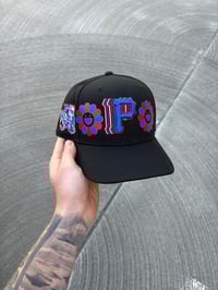 Image 1 of  HOLOGRAM BLACK MULTI TONE PITTSBURGH PIRATES CUSTOM FITTED CAP