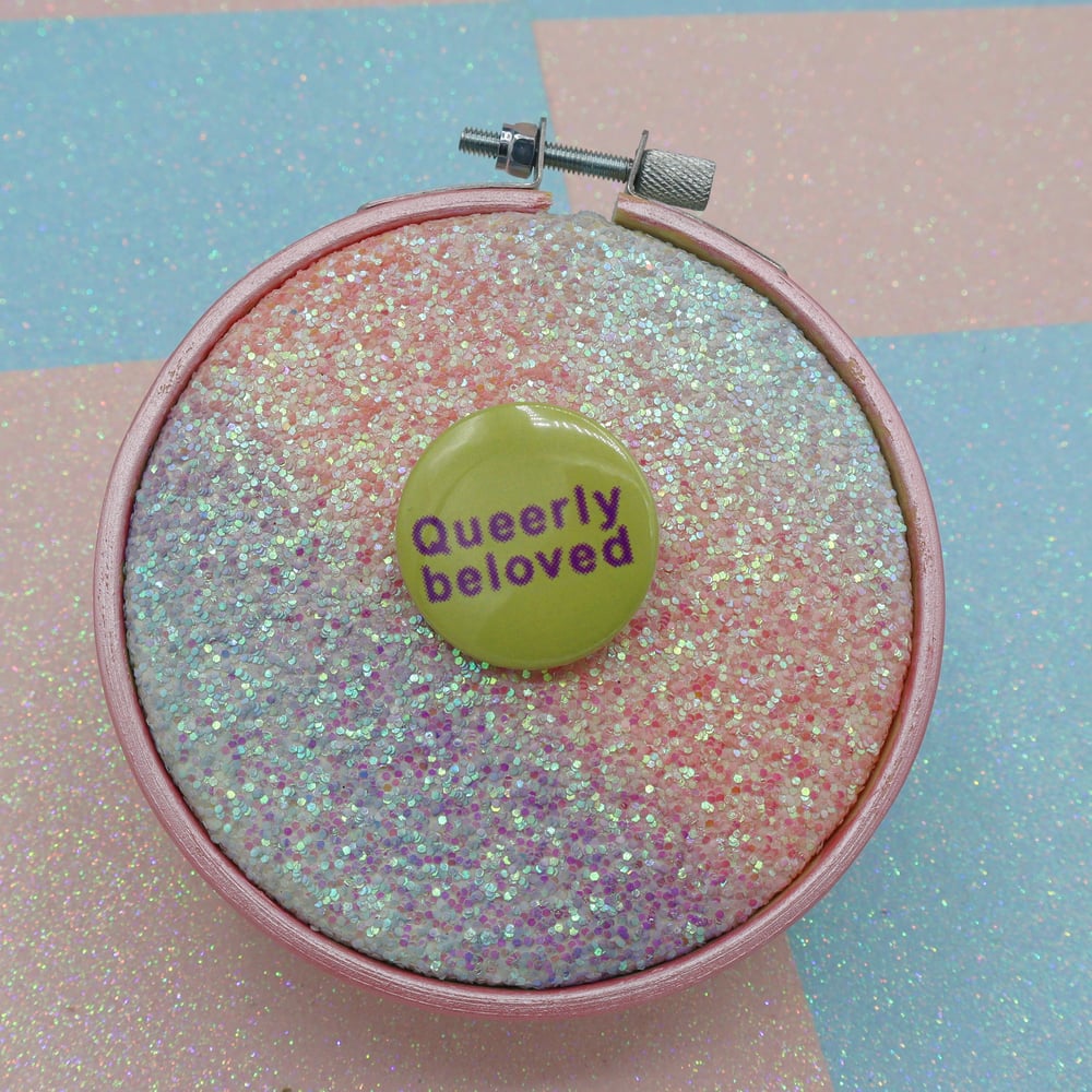 Image of Queerly Beloved Button Badge
