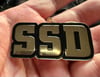 Large Gold SSD Logo Metal Keychain 