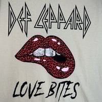 Image 3 of DEF LEPPARD beige oversize boyfriend rocker T-shirt