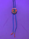 Dayglo Butterfly Bolo Tie