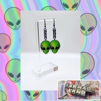 90s Alien Earrings
