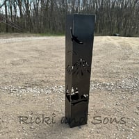 Image 4 of Garden Column - Mountain Scene/Bear Eagle