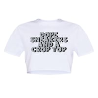 Dope Crop T-shirt 🩶