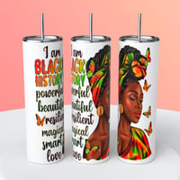 I AM BLACK HISTORY TUMBLER 1 