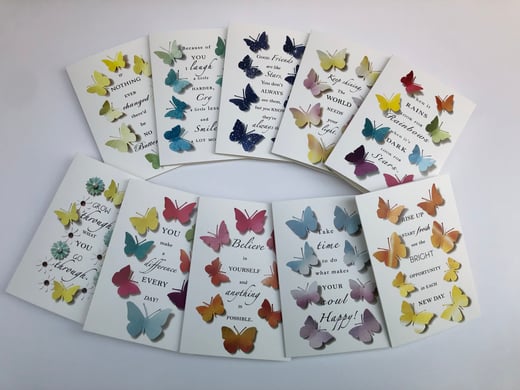 🦋🌟Positive quote cards - pack of 10 cards 🌟🦋