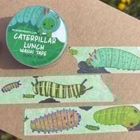 Image 3 of Caterpillar Lunch Washi Tape